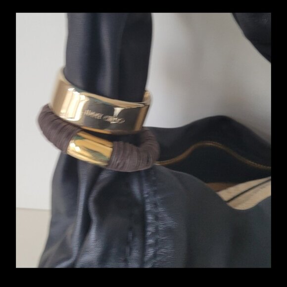 JIMMY CHOO Hobo Bracelet Black Leather Bag - Picture 5 of 16